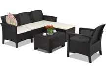 Rattan Loungemöbel Set Venezia Relax Corner 5 Bica braun