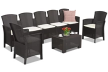 Rattanmöbel Lido Coffee Max 7 Bica braun