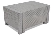 Techno Rattan Tisch Colorado Bica grau