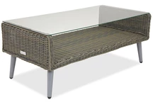 Technorattan Couchtisch Bilbao  Garden Point grau