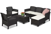 Technrattan Loungemöbel Set Venezia Relax Corner 6 Bica braun