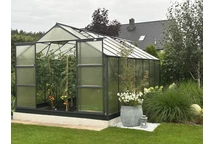 Gewächshaus für den Garten aus Aluminium Azalia 3,08 x 4,3 m CoverTech anthrazit
