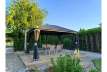 Metall-Pavillon Sardinien 3x4 Garden Point anthrazit