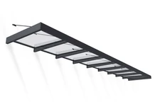 Aluminium-Torvordach Sophia XL 1,4 x 8,5 m Palram - Canopia anthrazit