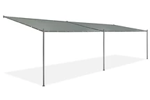 Anthrazitfarbene Terrassenüberdachung Genua 3 x 8m Garden Point