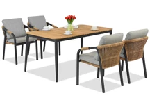 Messina/Padva Aluminiummöbel für 4 Personen Garden Point