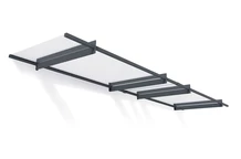 Modernes Türvordach Nancy 4 m Palram - Canopia anthrazit