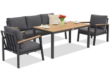 Zakintos Apetito 5 anthrazit Aluminium Set Garden Point
