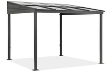 Aluminium-Terrassenüberdachung 3 x 3 m Tarragona Garden Point anthrazit