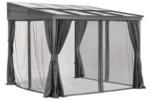 Aluminium-Terrassenüberdachung 3 x 3 m Tarragona Premium Garden Point anthrazit