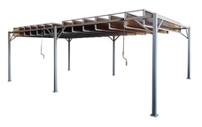 Anthrazit Terrassenpergola Paros 3x6m Garden Point