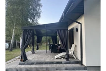 Aluminium-Terrassenüberdachung 3 x 6 m Tarragona Premium Garden Point anthrazit