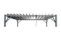 Anthrazitfarbene Abdeckung für Tasos 3x4m Garden Point Terrassenpergola