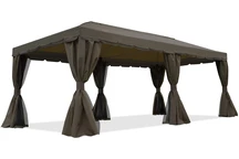 Brauner Gartenpavillon Valencia 3x6 m Garden Point