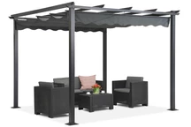 Freistehende Gartenpergola Tenerife 3 x 3m grau Garden Point