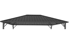 Garden Point Itaka 3x4 anthrazit Pavillon Dachschalung