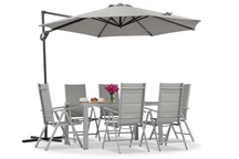 Garden Point Pesaro 3m anthrazitfarbener Gartenschirm