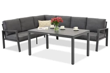 Gartenecke mit Tisch Zakintos Comida 5 anthrazit Garden Point