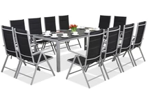 Gartenmöbel aus Aluminium mit einem großen Polywood Verona Tisch für 12 Personen Garden Point