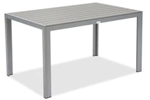 Verona Garden Point Aluminium Polywood Gartentisch hellgrau