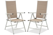 Verona Garden Point Aluminium Stuhlset - 2 Stück beige