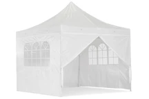 Weißes Gartenpartyzelt Essen 3x3m mit Seitenwänden Garden Point