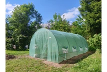 Foliengewächshaus aus Metall 3x4,5m grün Garden Point