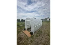 Folientunnel aus Metall 2x4m weiß Garden Point