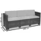 3-Sitzer-Sofa aus Technorattan Colorado braun Bica