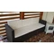 Braunes Sofa für den Colorado-Garten. Kundenvereinbarung.