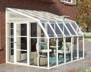Sonnenzimmer Palram Paneel Wintergarten - Canopia 2,58 x 3,22 m weiß