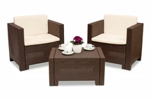 Technorattan-Garnitur Colorado Terrace 2 braun Bica