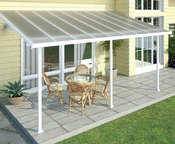 Terrassenüberdachung Feria Palram - Canopia 3 x 5,46 m weiß